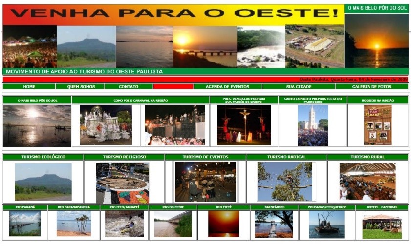 Portal antigo Venha para o Oeste